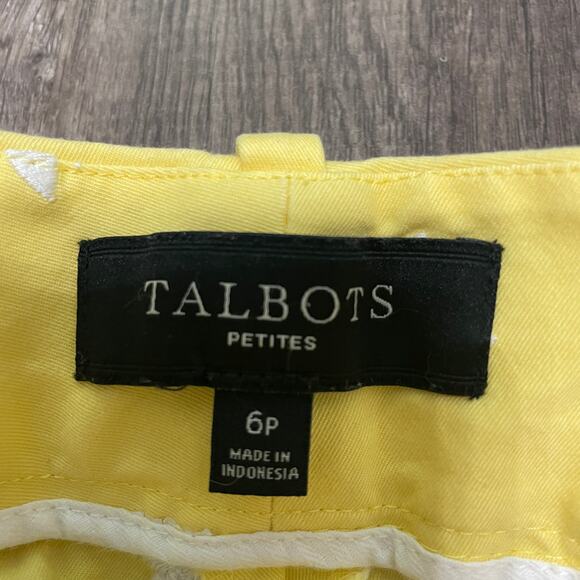 Talbots Petite Butterfly Chino Bermuda Shorts – Yellow, Size 6P - Picture 5 of 8